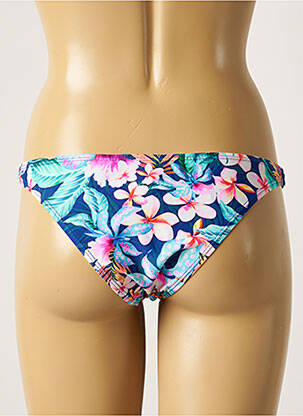 Bas de maillot de bain imprimé fleurs culotte bleu SUN PROJECT femme