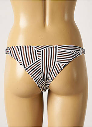 Bas de maillot de bain effet matière satinée culotte noir SUN PROJECT femme