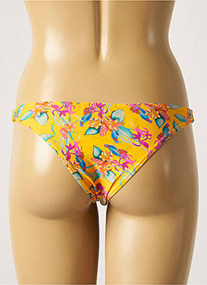 Bas de maillot de bain imprimé fleurs culotte jaune SUN PROJECT femme