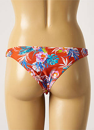 Bas de maillot de bain imprimé fleurs culotte orange SUN PROJECT femme