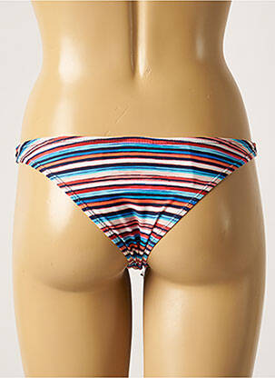 Bas de maillot de bain effet matière satinée culotte bleu SUN PROJECT femme