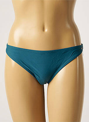 Bas de maillot de bain effet matière satinée culotte vert SUN PROJECT femme