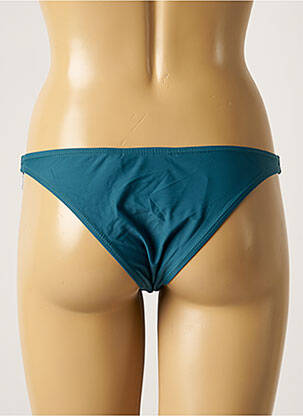 Bas de maillot de bain effet matière satinée culotte vert SUN PROJECT femme