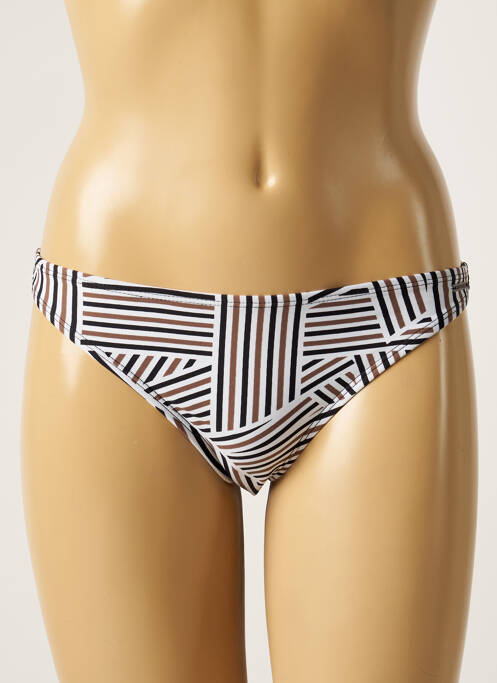 Bas de maillot de bain effet matière satinée culotte noir SUN PROJECT femme