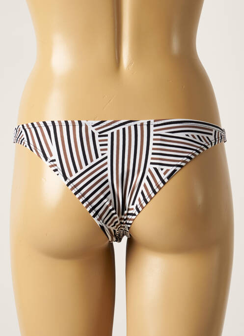 Bas de maillot de bain effet matière satinée culotte noir SUN PROJECT femme