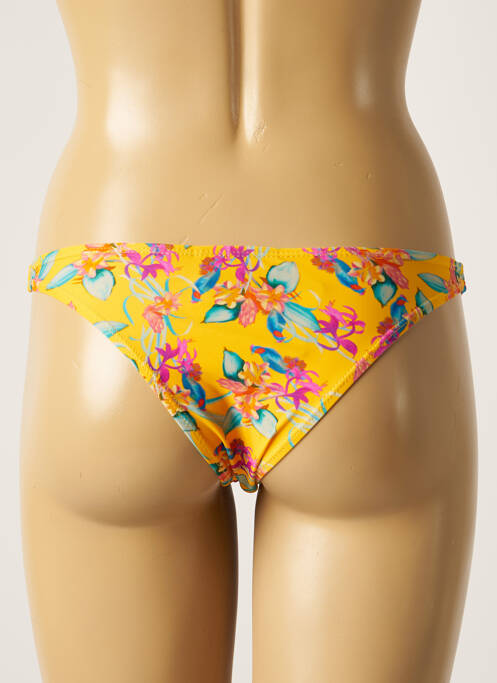 Bas de maillot de bain imprimé fleurs culotte jaune SUN PROJECT femme