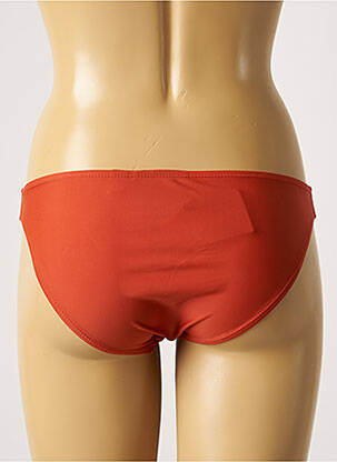 Bas de maillot de bain effet matière satinée culotte orange SUN PROJECT femme