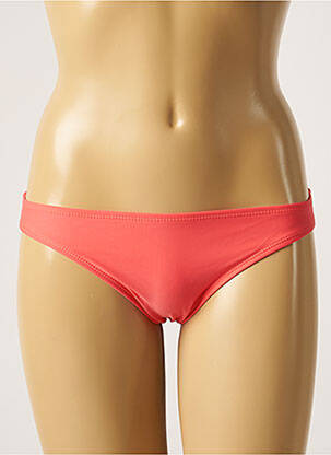 Bas de maillot de bain effet matière satinée culotte rose SUN PROJECT femme