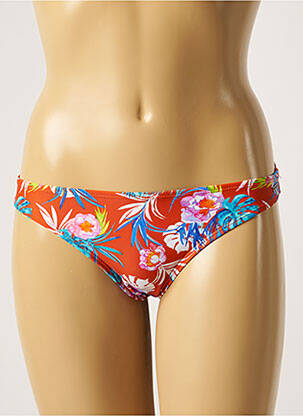 Bas de maillot de bain imprimé fleurs culotte orange SUN PROJECT femme