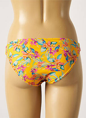 Bas de maillot de bain imprimé fleurs culotte jaune SUN PROJECT femme