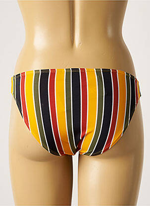 Bas de maillot de bain effet matière satinée culotte jaune SUN PROJECT femme