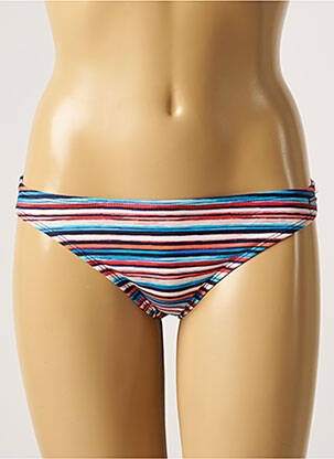 Bas de maillot de bain imprimé rayures culotte bleu SUN PROJECT femme