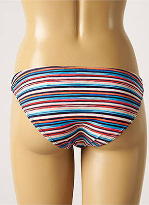 Bas de maillot de bain imprimé rayures culotte bleu SUN PROJECT femme