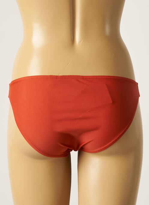 Bas de maillot de bain effet matière satinée culotte orange SUN PROJECT femme
