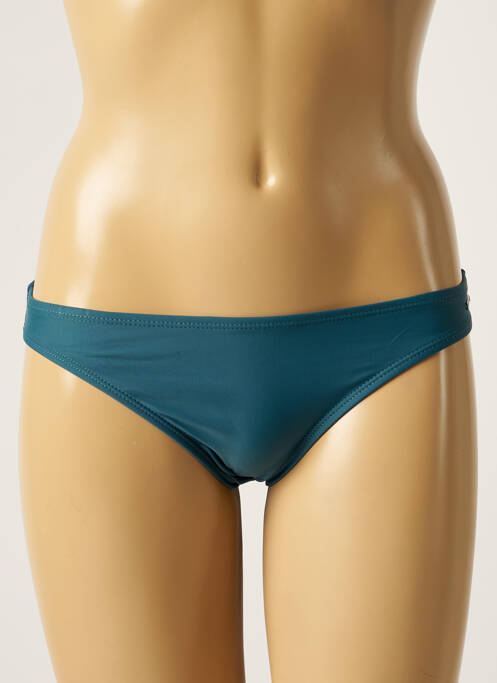 Bas de maillot de bain effet matière satinée culotte vert SUN PROJECT femme