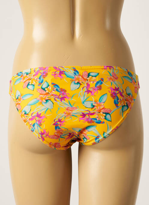 Bas de maillot de bain imprimé fleurs culotte jaune SUN PROJECT femme