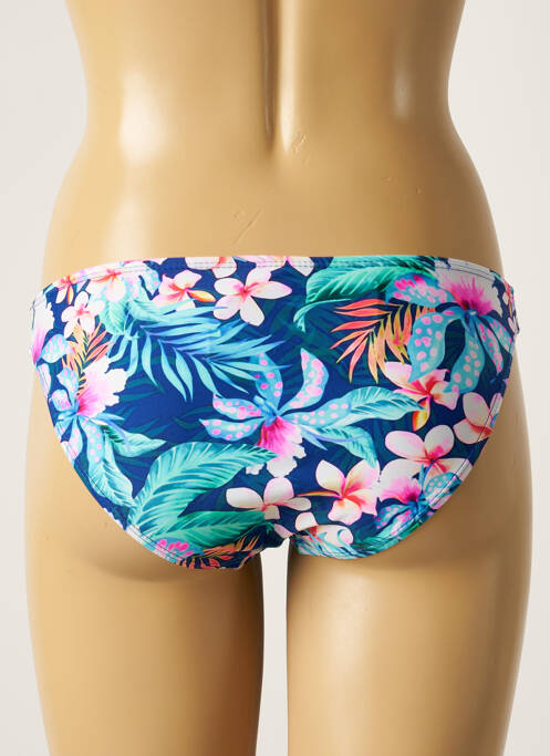 Bas de maillot de bain imprimé fleurs culotte bleu SUN PROJECT femme