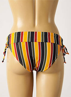 Bas de maillot de bain tissage satiné culotte jaune SUN PROJECT femme