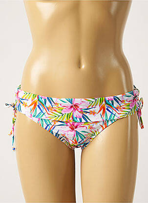 Bas de maillot de bain tissage satiné culotte blanc SUN PROJECT femme