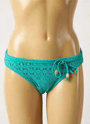 Bas de maillot de bain fermeture liens à nouer culotte bleu PRIMADONNA femme