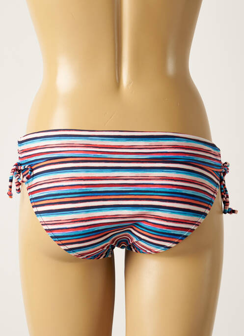 Bas de maillot de bain imprimé rayures culotte bleu SUN PROJECT femme
