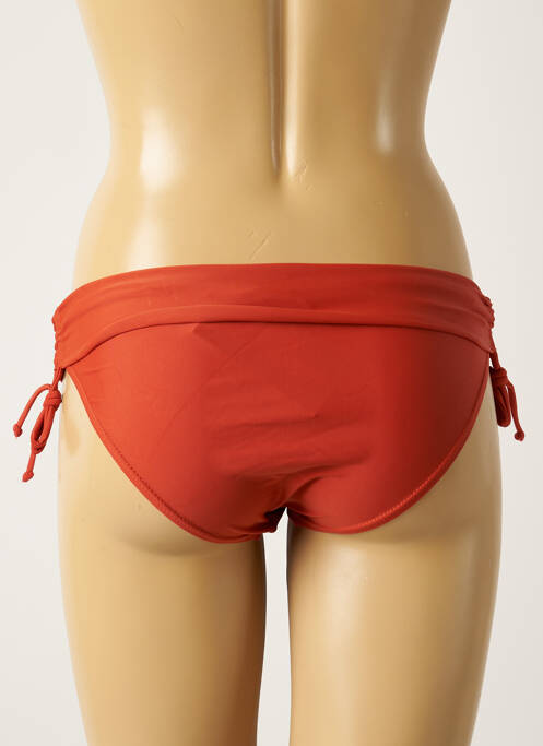 Bas de maillot de bain effet matière satinée culotte orange SUN PROJECT femme