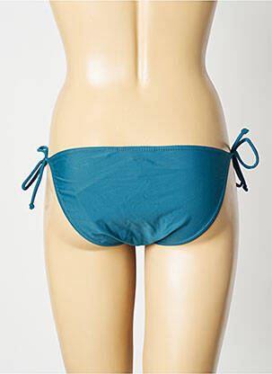 Bas de maillot de bain effet matière satinée bikini vert SUN PROJECT femme
