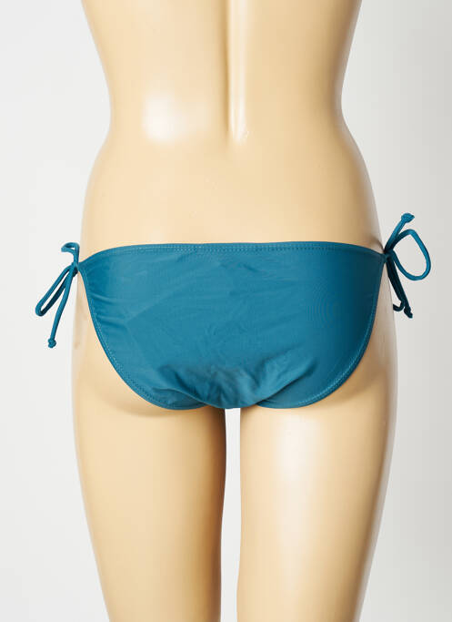 Bas de maillot de bain effet matière satinée bikini vert SUN PROJECT femme