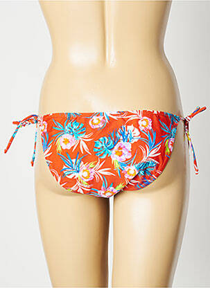 Bas de maillot de bain imprimé tie and dye bikini orange SUN PROJECT femme