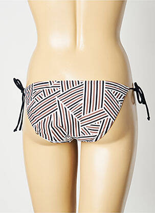 Bas de maillot de bain effet matière satinée bikini noir SUN PROJECT femme