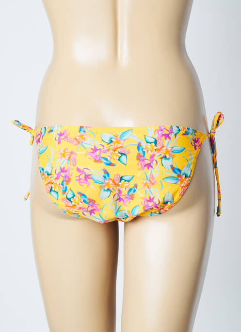 Bas de maillot de bain imprimé fleurs bikini jaune SUN PROJECT femme
