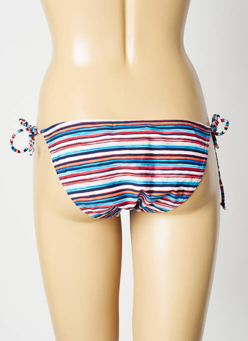 Bas de maillot de bain effet matière satinée bikini bleu SUN PROJECT femme