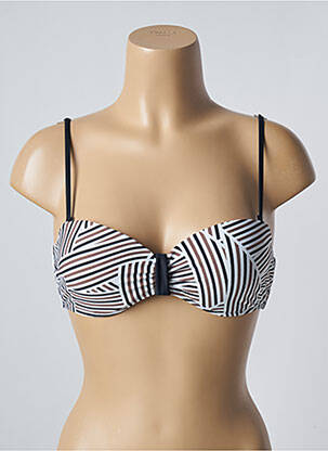 Haut de maillot de bain stretch haut soutien-gorge moulé blanc SUN PROJECT femme