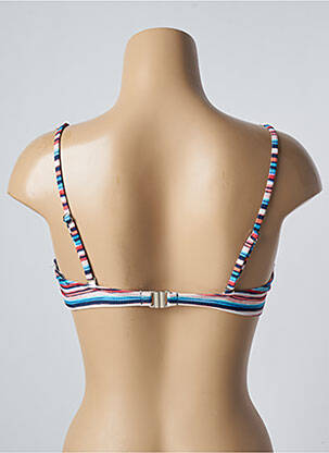 Haut de maillot de bain stretch haut bandeau bleu SUN PROJECT femme