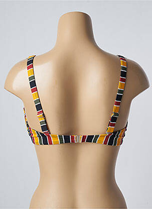 Haut de maillot de bain stretch haut soutien-gorge emboitant jaune SUN PROJECT femme