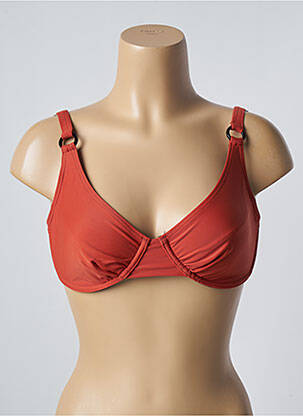 Haut de maillot de bain stretch haut soutien-gorge emboitant orange SUN PROJECT femme
