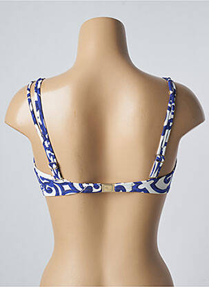 Haut de maillot de bain stretch haut soutien-gorge emboitant bleu MARYAN MEHLHORN femme