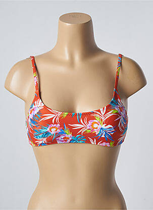 Haut de maillot de bain stretch haut bandeau orange SUN PROJECT femme