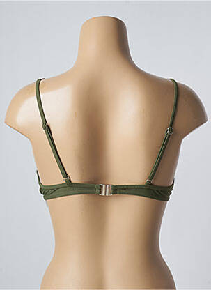 Haut de maillot de bain stretch haut soutien-gorge push-up vert SUN PROJECT femme