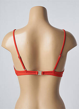 Haut de maillot de bain stretch haut soutien-gorge push-up orange SUN PROJECT femme