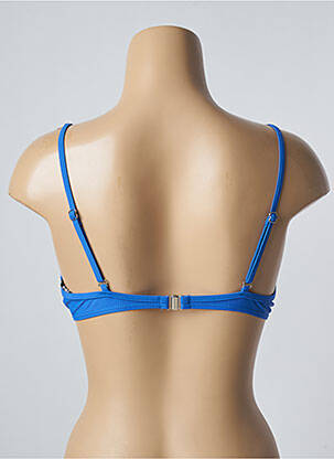 Haut de maillot de bain stretch haut soutien-gorge push-up bleu SUN PROJECT femme