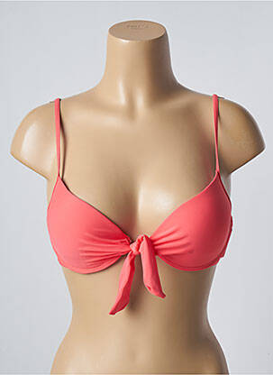 Haut de maillot de bain stretch haut soutien-gorge push-up rose SUN PROJECT femme