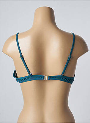 Haut de maillot de bain stretch haut soutien-gorge push-up bleu SUN PROJECT femme