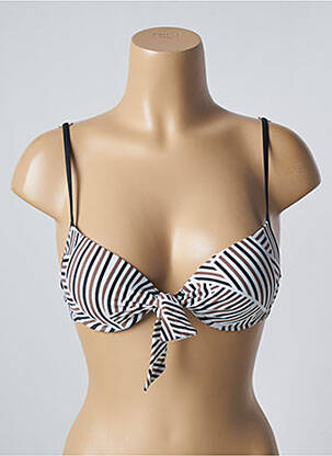 Haut de maillot de bain stretch haut soutien-gorge push-up noir SUN PROJECT femme