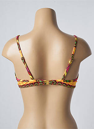 Haut de maillot de bain stretch haut soutien-gorge moulé jaune LOLITA ANGELS femme
