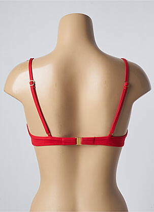 Haut de maillot de bain stretch haut soutien-gorge moulé rouge LOLITA ANGELS femme