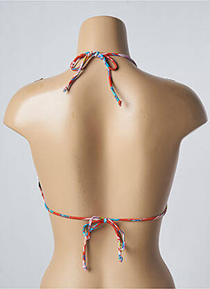 Haut de maillot de bain stretch haut soutien-gorge avec mousse de rembourrage amovible orange SUN PROJECT femme