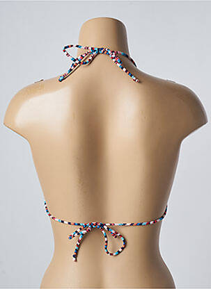 Haut de maillot de bain stretch haut soutien-gorge avec mousse de rembourrage amovible bleu SUN PROJECT femme