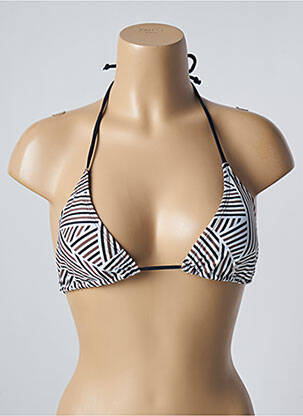 Haut de maillot de bain stretch haut soutien-gorge avec mousse de rembourrage amovible noir SUN PROJECT femme