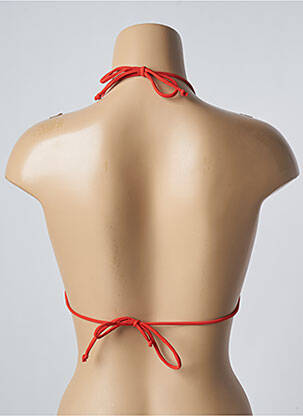 Haut de maillot de bain stretch haut soutien-gorge avec mousse de rembourrage amovible orange SUN PROJECT femme